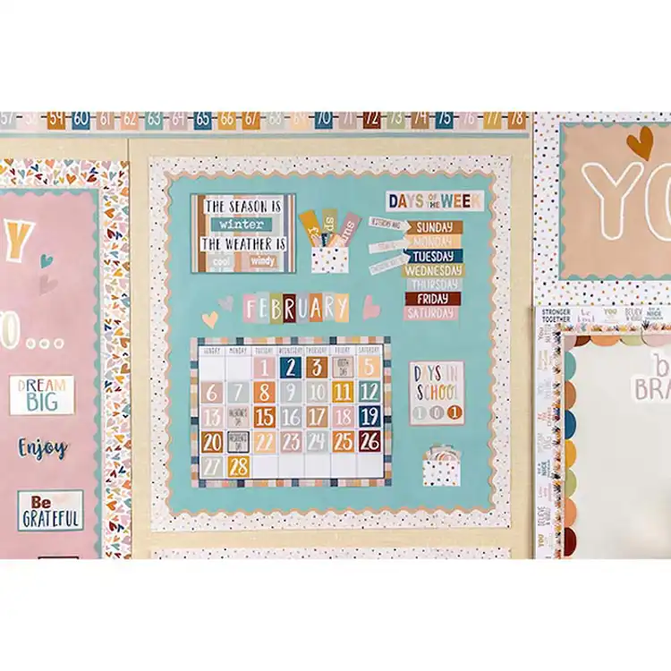 Everyone is Welcome Calendar Bulletin Board Set