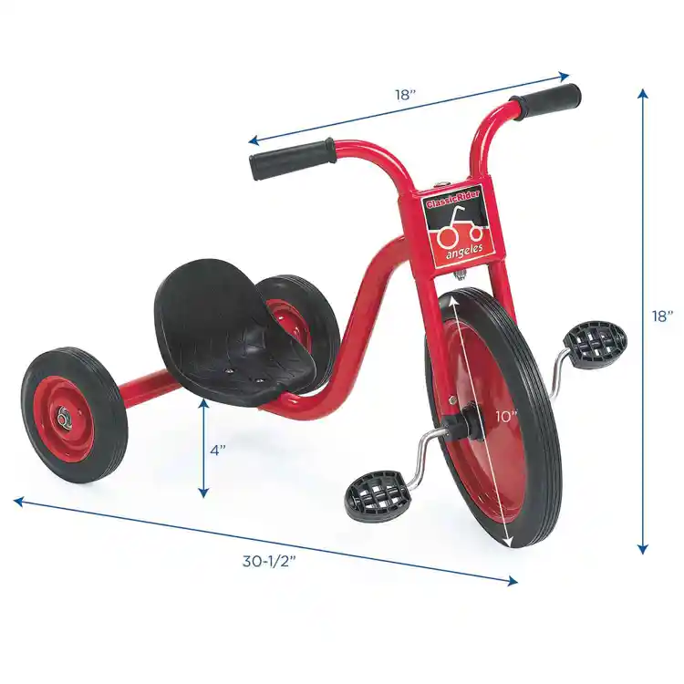 Angeles ClassicRider 10" Pedal Pusher Low Rider Toddler Trike