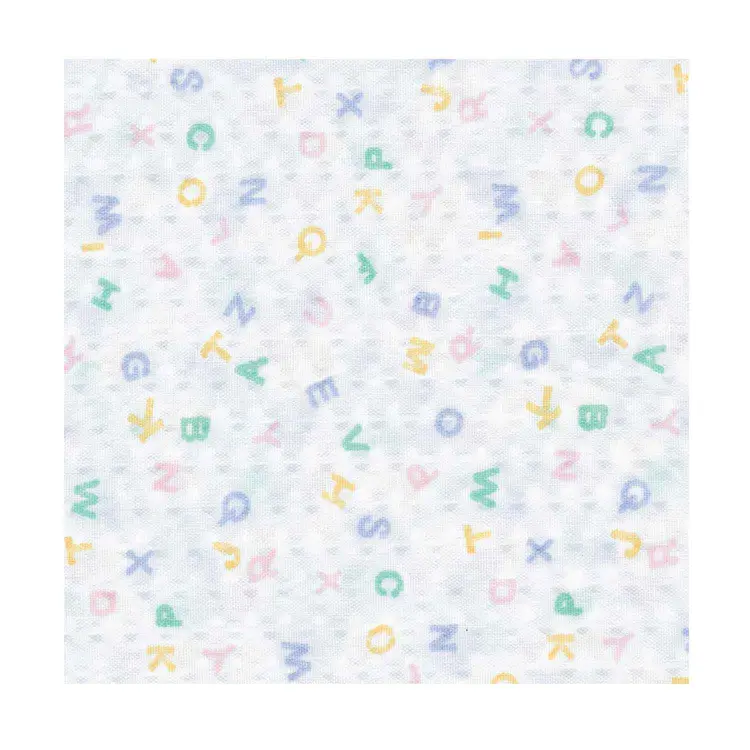 Rest Cot Sheet , ABC Print, Full Size, 5½""L