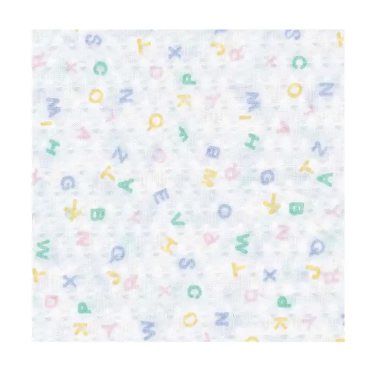 Rest Cot Sheet , ABC Print, Toddler, 38½"L