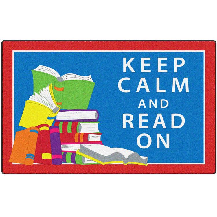 Keep Calm & Read On Rug