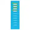 File Storage Pocket Charts, Aqua Polka Dots