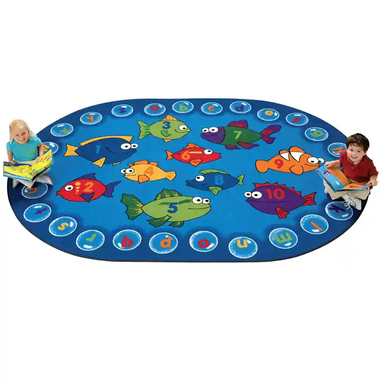 Fishing for Literacy Classroom Rug