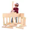 Foam Wooden Beam Building Blocks, 48 pcs