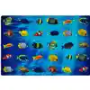 Friendly Fish Seating Rug, Rectangle 8x12