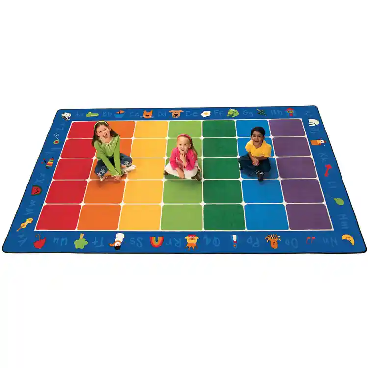 Fun with Phonics Classroom Rug, Rectangle 7'6" x 12'