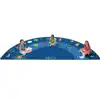 Fun with Phonics Classroom Rug, Semi-Circle 5'10" x 11'8"