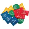 Geometric Bean Bags, Set of 12