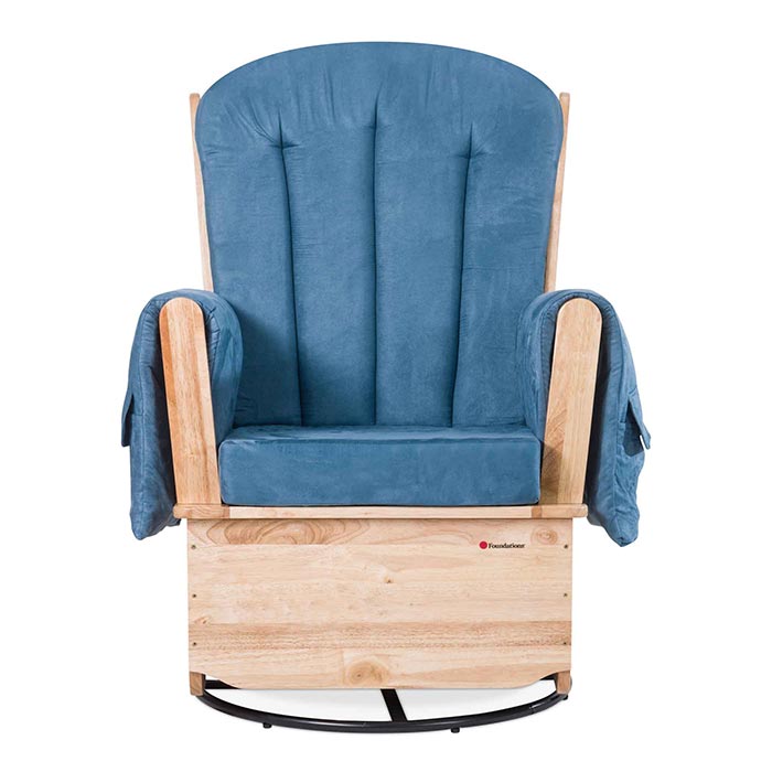 Glider Rocker Replacement Cushions, Blue Microfiber| Becker's