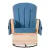 Glider Rocker Replacement Cushions, Blue Microfiber