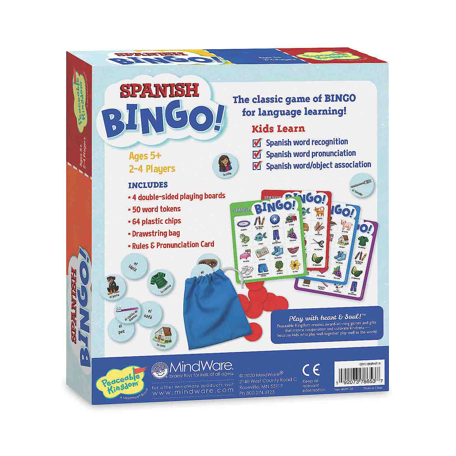 Spanish Bingo Board Game