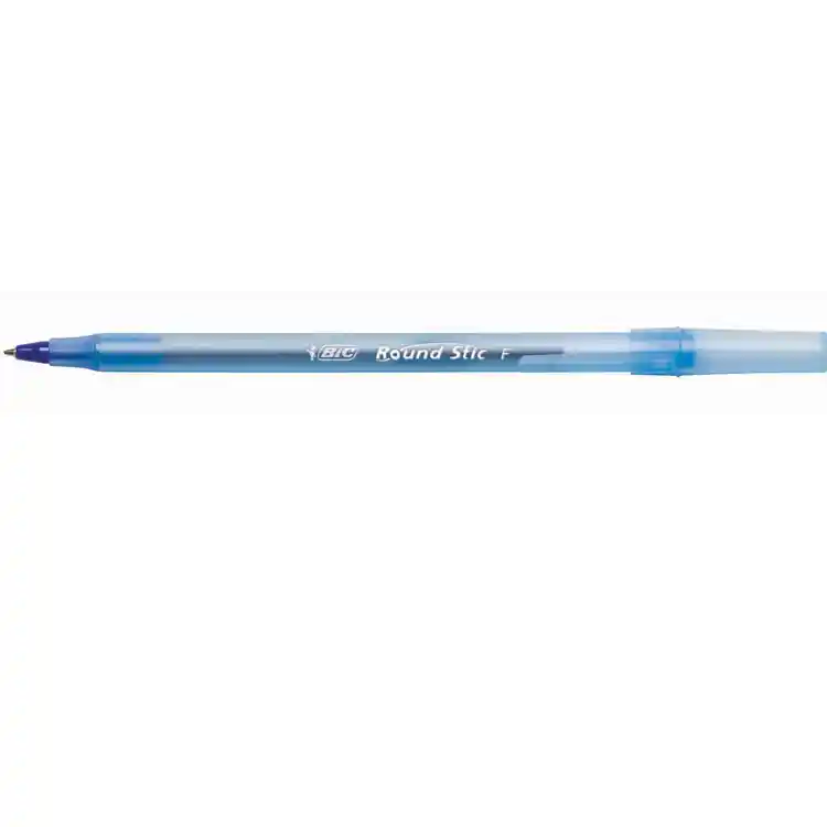 Bic® Fine Point Round Stic® Pens, Blue