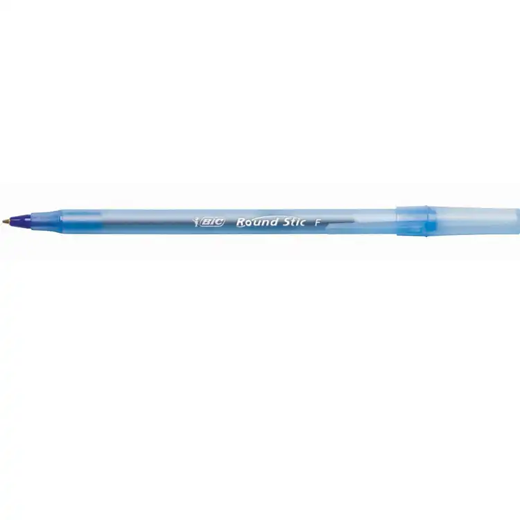 Bic® Fine Point Round Stic® Pens, Blue