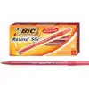 Bic® Medium Point Round Stic® Pens, Red