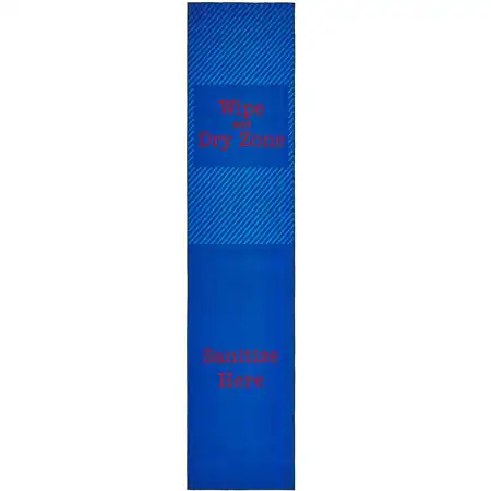 Healthy Habits Collection™ Blue & Red Zone Sanitize Here Runner