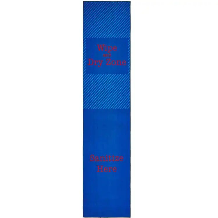 Healthy Habits Collection™ Blue & Red Zone Sanitize Here Runner