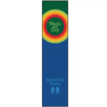 Healthy Habits Collection™ Rainbow Dot Sanitize Here Runner