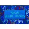 Healthy Habits Collection™ Wash Your Hands Mat, Rectangle 3' x 4' 6"