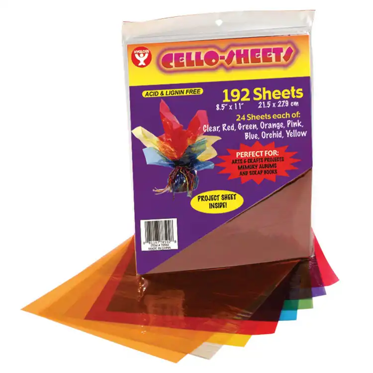 Cellophane Sheets, 192 Sheets