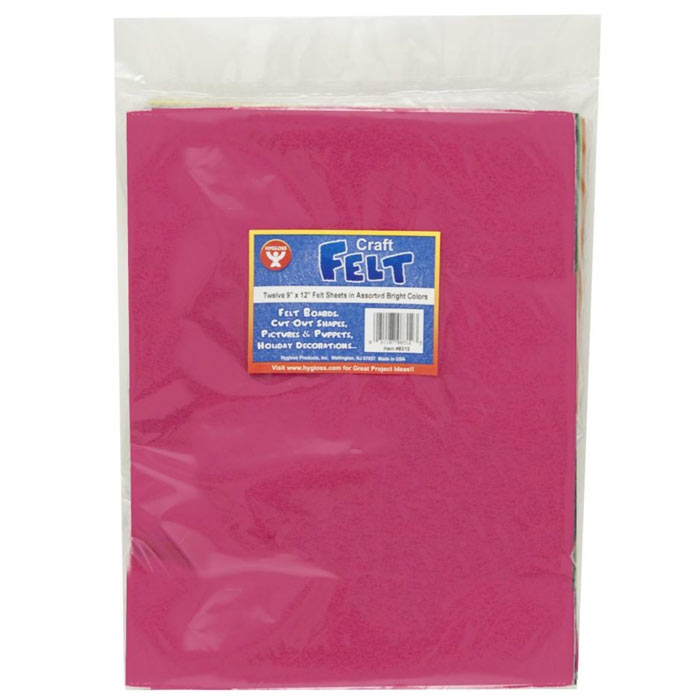 Assorted Craft Felt Sheets | Felt Projects for Preschoolers | Becker's