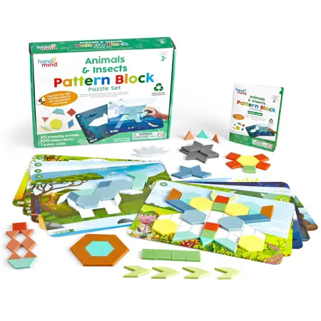 Animals & Insects Pattern Block Puzzle Set