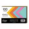 Index Cards, Assorted Colors, 4" x 6"