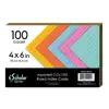 Index Cards, Assorted Colors, 4" x 6"