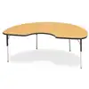 Jonti-Craft® Oak Top Activity Tables, Kidney 48" x 72", Elementary 15" - 24"