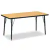 Jonti-Craft® Oak Top Activity Tables, Rectangle 24" x 48", Adult 24" - 31"