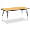 Jonti-Craft® Oak Top Activity Tables, Rectangle 30" x 48", Adult 24" - 31"