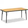 Jonti-Craft® Oak Top Activity Tables, Rectangle 30" X 60", Adult 24" - 31"