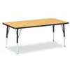 Jonti-Craft® Oak Top Activity Tables, Rectangle 30" X 60", Elementary 15" - 24"