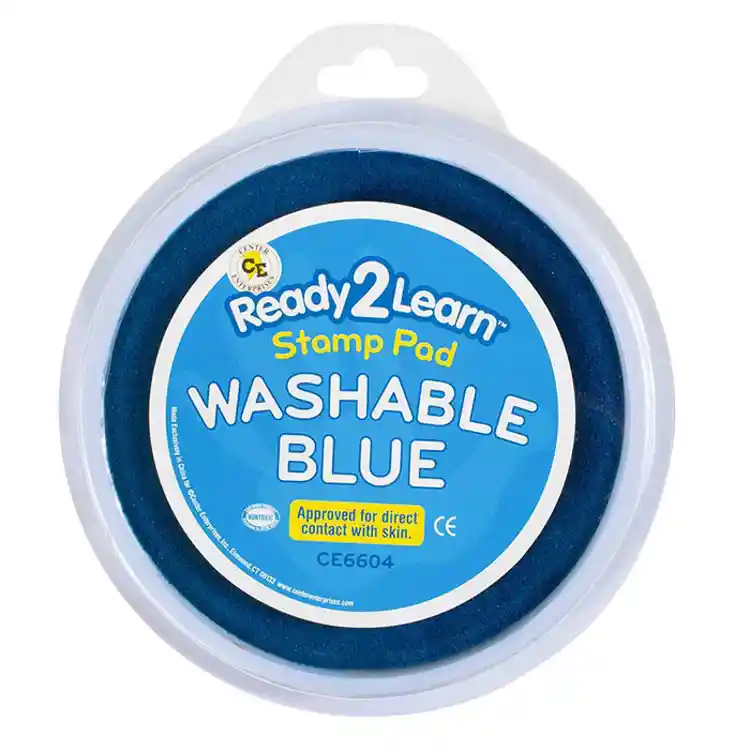 Jumbo Circular Washable Stamp Pads, Blue