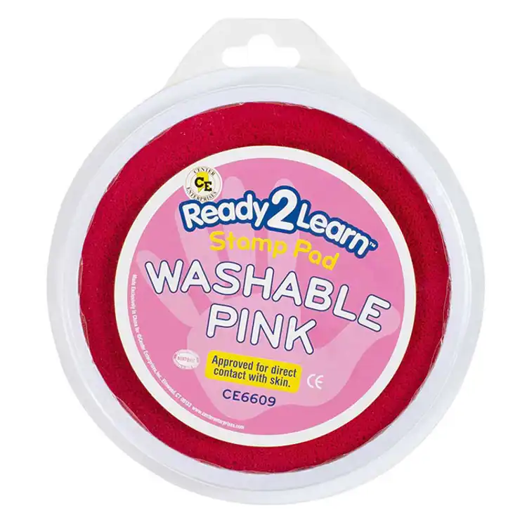 Jumbo Circular Washable Stamp Pads, Hot Pink