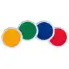 Jumbo Circular Washable Stamp Pads, Set of 4