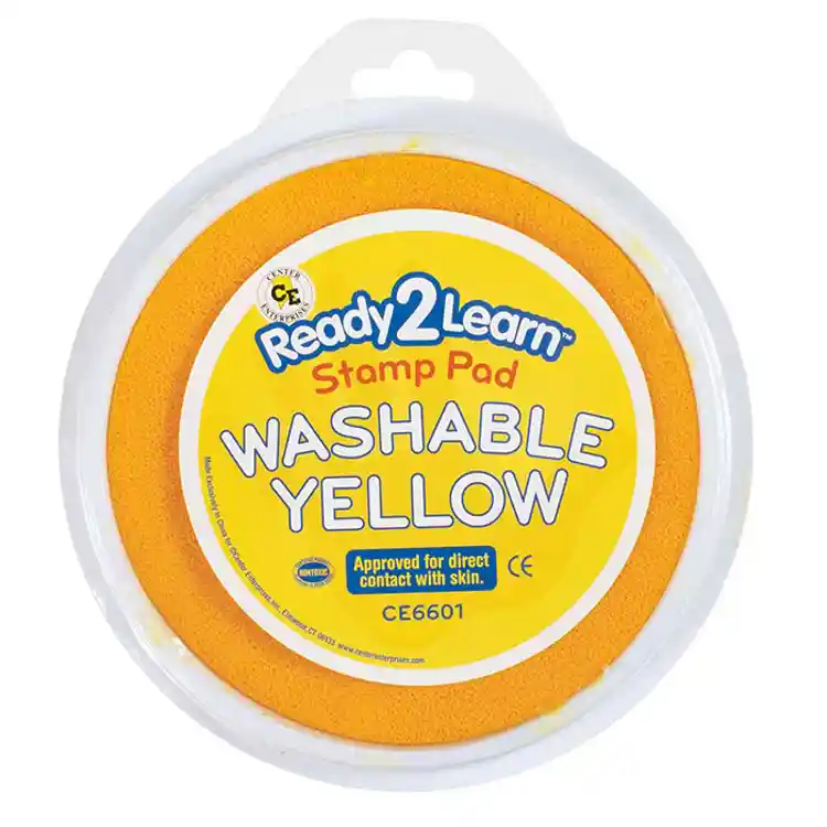 Jumbo Circular Washable Stamp Pads, Yellow
