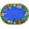 Jungle Friends Rug, Oval 5'4" x 7'8"