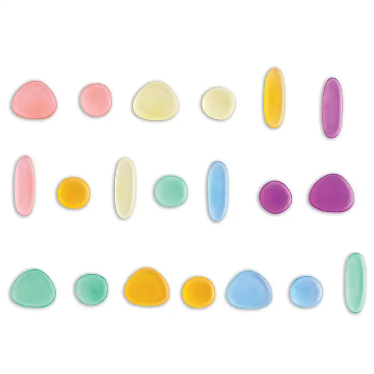 Junior Rainbow Pebbles, Clear Colors