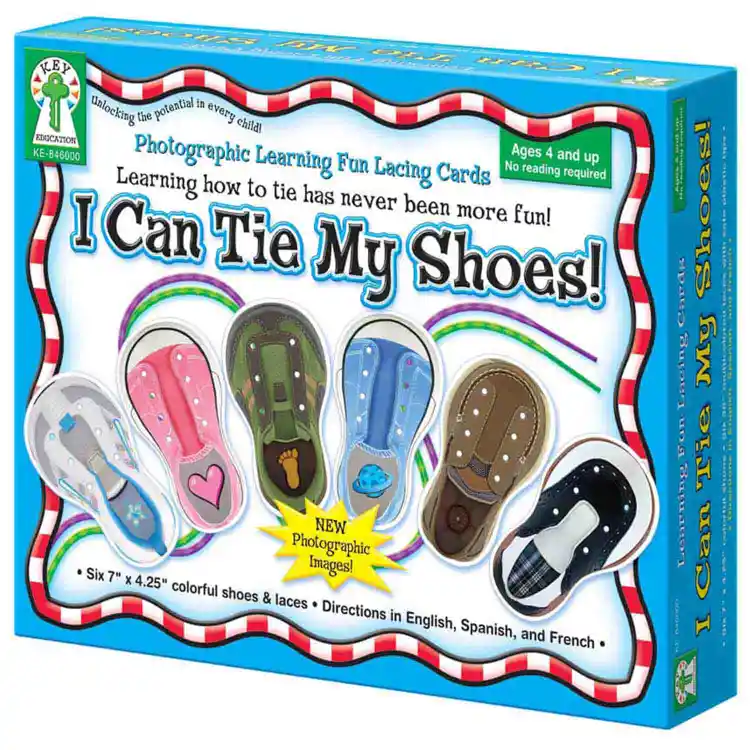 I Can Tie My Shoes Lacing Cards