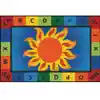 KID$ Value Classroom Rugs™, Alphabet Sunny Day, Rectangle 4' x 6'