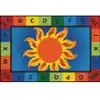 KID$ Value Classroom Rugs™, Alphabet Sunny Day, Rectangle 4' x 6'
