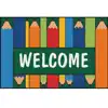 KID$ Value Classroom Rugs™, Colorful Pencils Welcome Rug