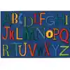 KID$ Value Classroom Rugs™, Playful Alphabet, Rectangle 3' x 4'6"
