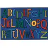 KID$ Value Classroom Rugs™, Playful Alphabet, Rectangle 3' x 4'6"