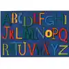 KID$ Value Classroom Rugs™, Playful Alphabet, Rectangle 4' x 6'