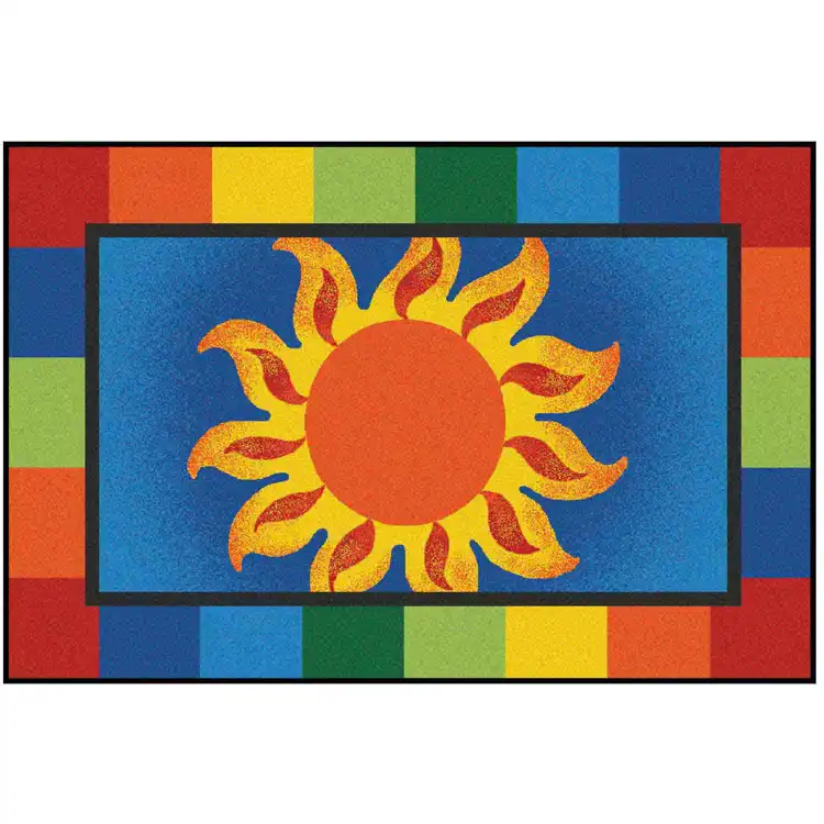 KID$ Value Classroom Rugs™, Sunny Day, Rectangle 3' x 4'6"