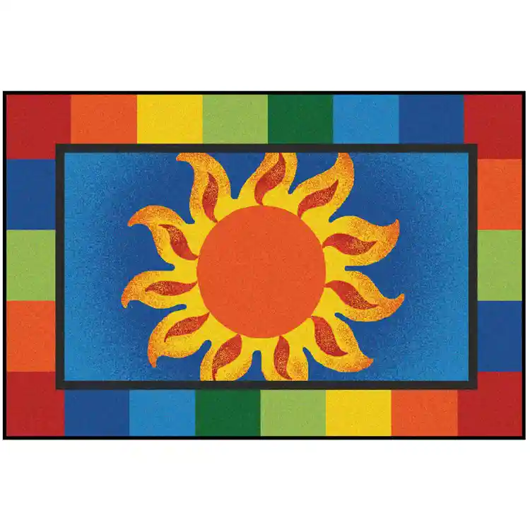 KID$ Value Classroom Rugs™, Sunny Day, Rectangle 4' x 6'