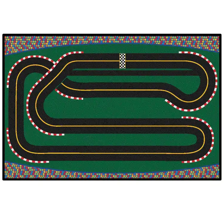 KID$ Value Classroom Rugs™, Super Speedway Racetrack