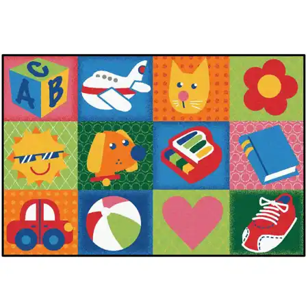KID$ Value Classroom Rugs™, Toddler Fun Squares