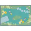KID$ Value Plus Classroom Rug, Tranquil Pond